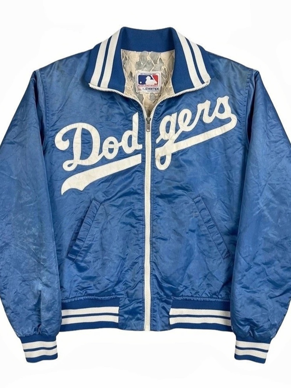 Vintage 1980s–90s Starter Los Angeles Dodgers Satin Bomber Jacket